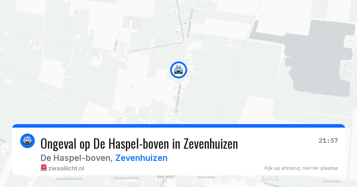 Ongeval op De Haspel-boven in Zevenhuizen — 19 jun 2026