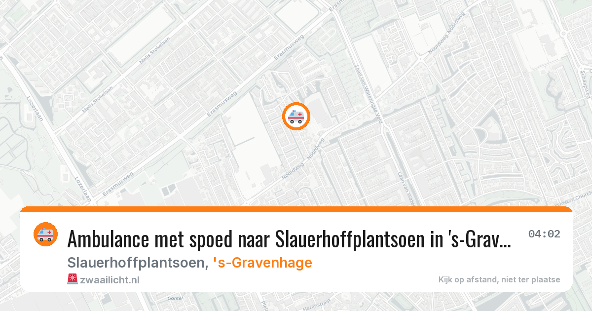Ambulance met spoed naar Slauerhoffplantsoen in 's-Gravenhage — 28 jun 2026