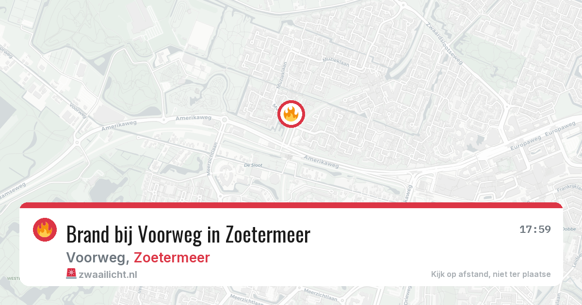 Brand bij Voorweg in Zoetermeer — 20 mrt 2026