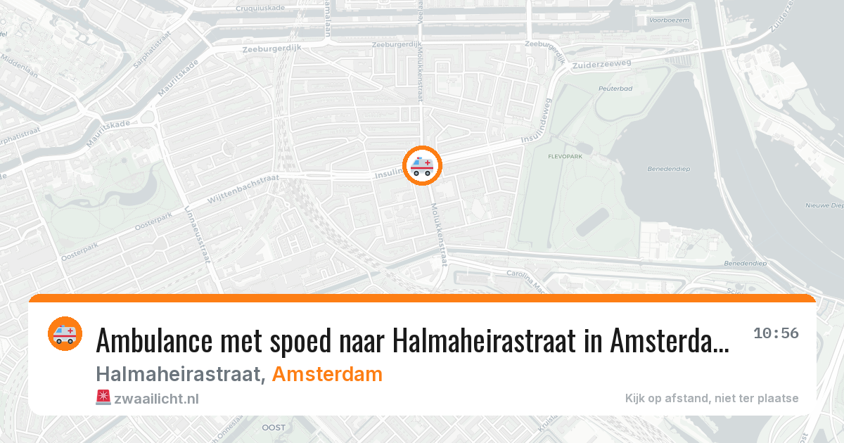 Ambulance met spoed naar Halmaheirastraat in Amsterdam — 1 apr 2026
