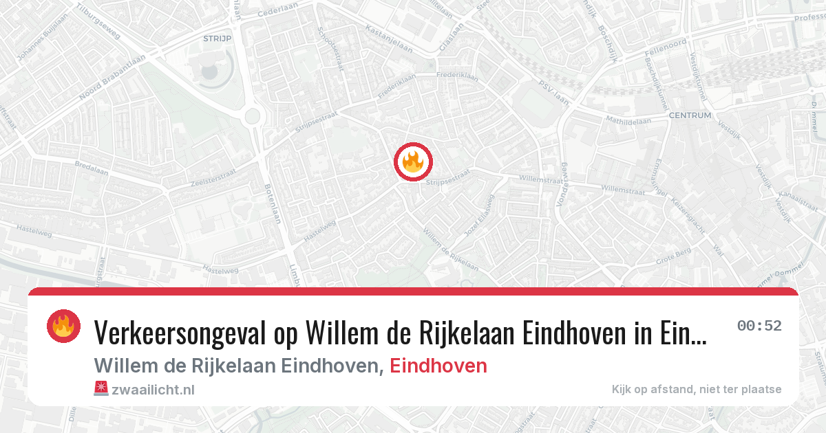 Verkeersongeval op Willem de Rijkelaan Eindhoven in Eindhoven — 14 jun 2026