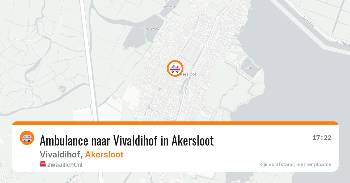 Ambulance naar Vivaldihof in Akersloot — 8 jul 2026