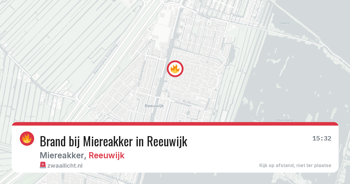 Brand bij Miereakker in Reeuwijk — 19 jun 2026