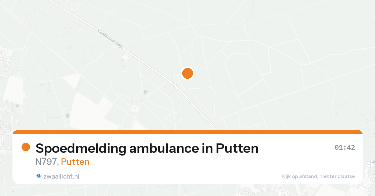 Spoedmelding ambulance in Putten — 19 aug 2026