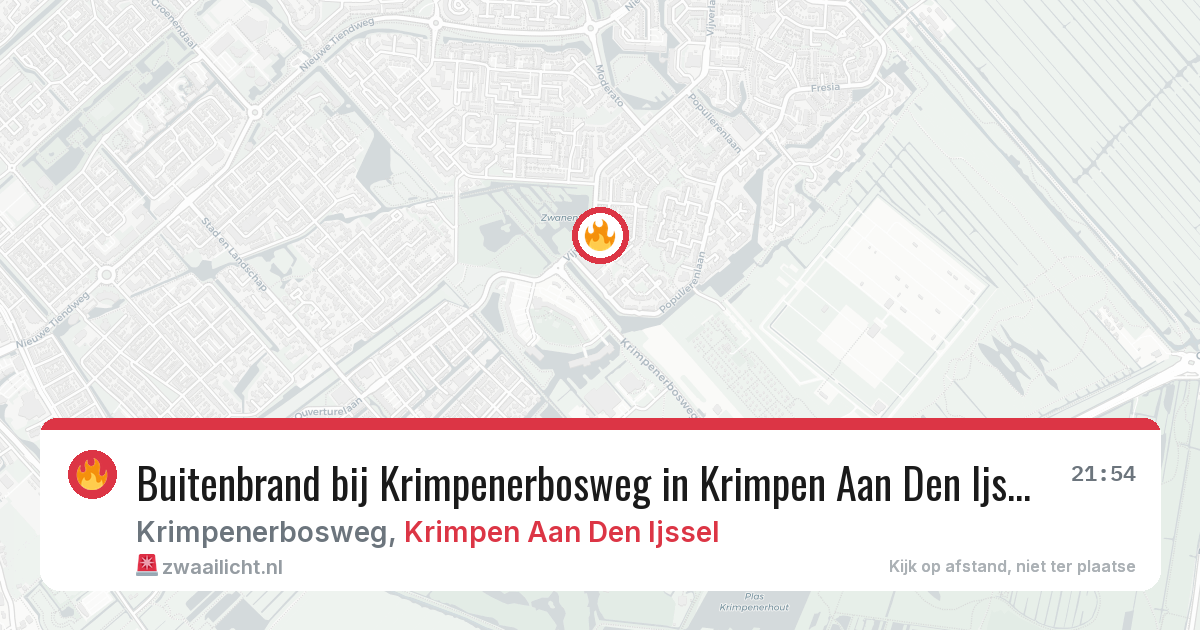 Buitenbrand bij Krimpenerbosweg in Krimpen Aan Den Ijssel — 16 mei 2026