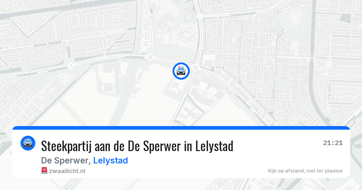 Steekpartij aan de De Sperwer in Lelystad — 31 mei 2026