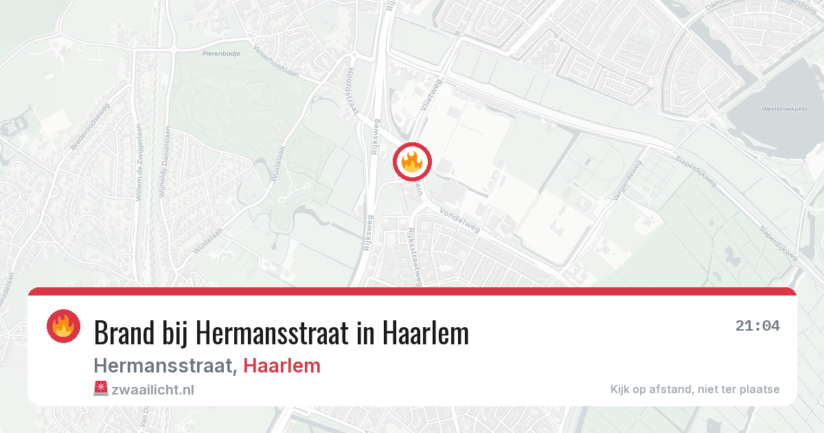 Brand bij Hermansstraat in Haarlem — 6 jul 2026