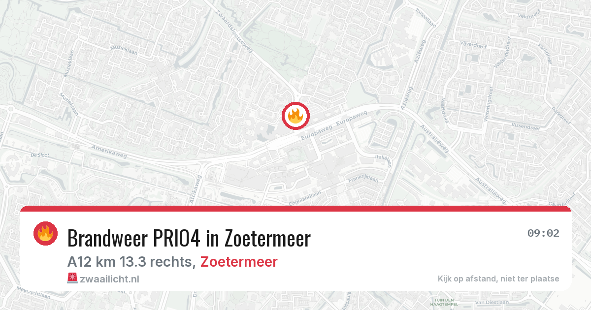 Brandweer PRIO4 in Zoetermeer — 5 apr 2026 | 🚨 Zwaailicht.nl