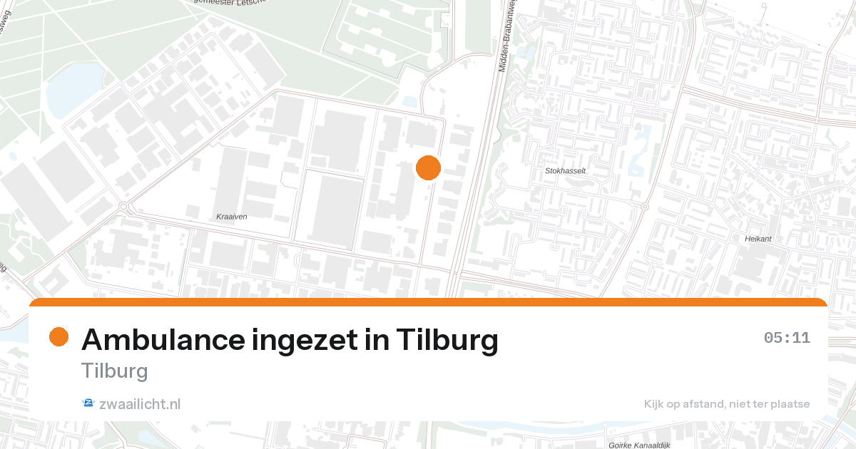 Ambulance ingezet in Tilburg — 7 feb 2026