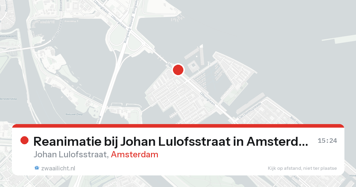 Reanimatie bij Johan Lulofsstraat in Amsterdam — 18 aug 2026