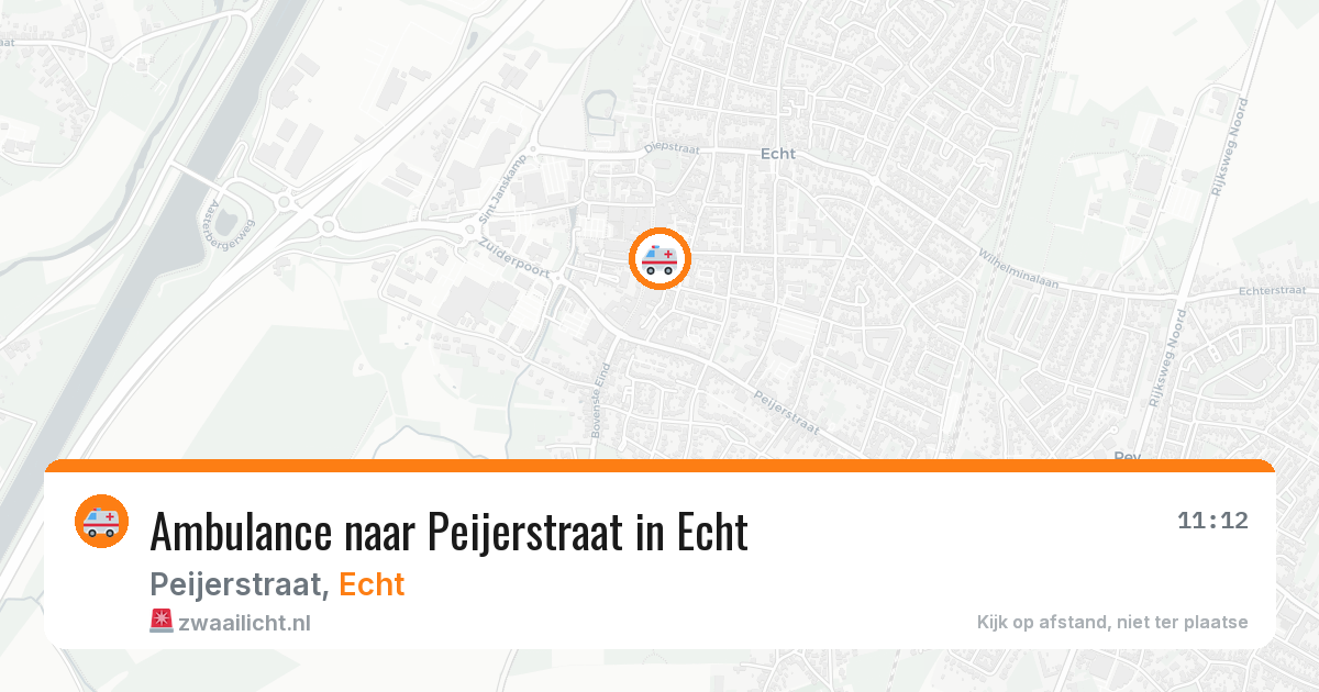 Ambulance naar Peijerstraat in Echt — 27 feb 2026