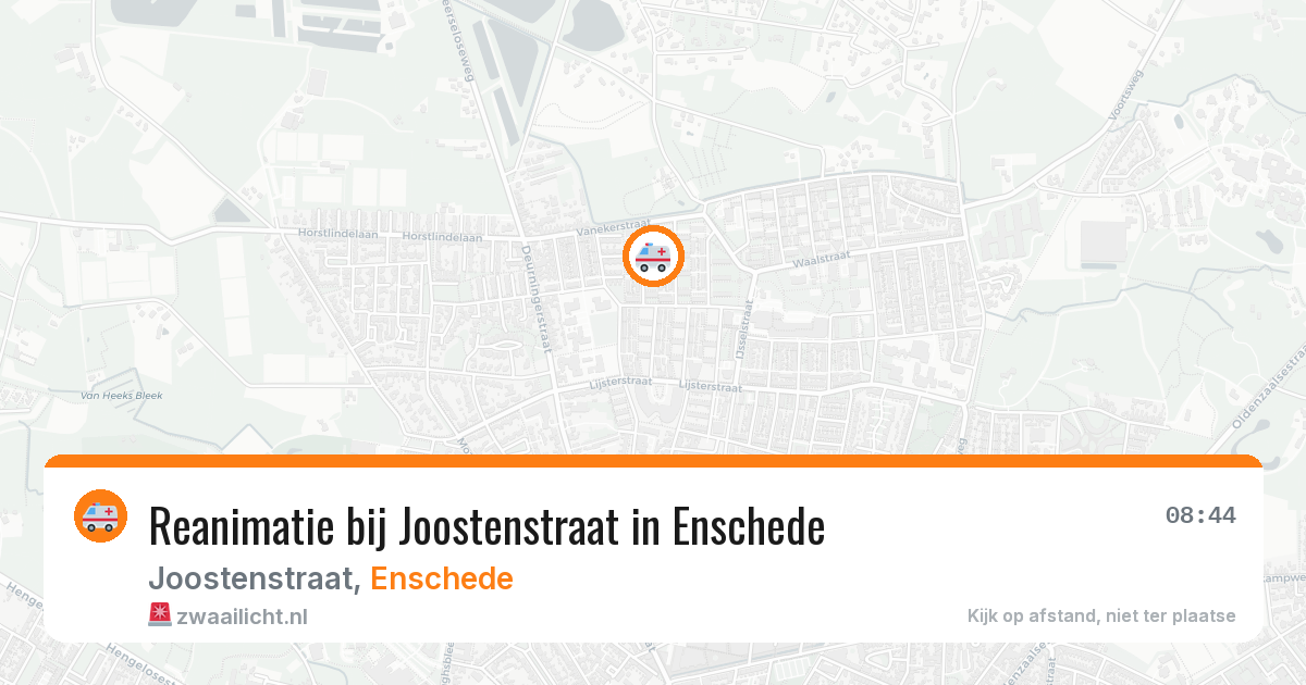 Reanimatie bij Joostenstraat in Enschede — 11 feb 2026
