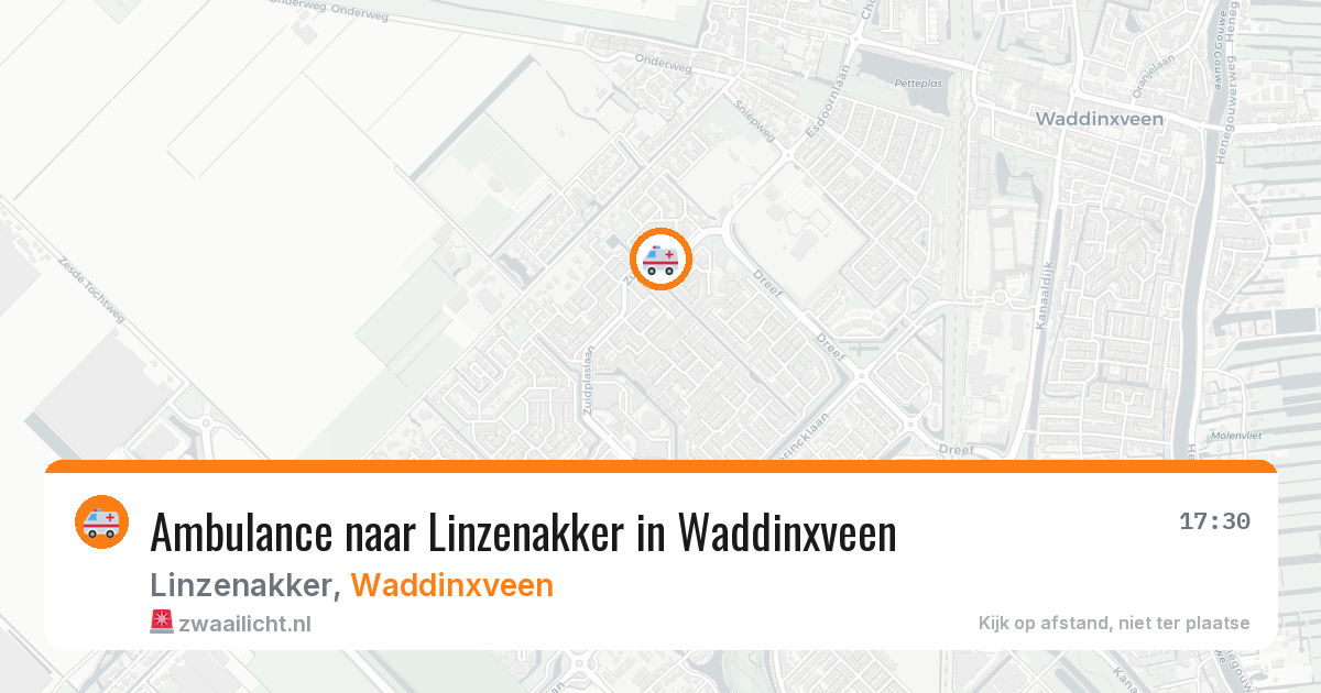 Ambulance naar Linzenakker in Waddinxveen — 19 jul 2026
