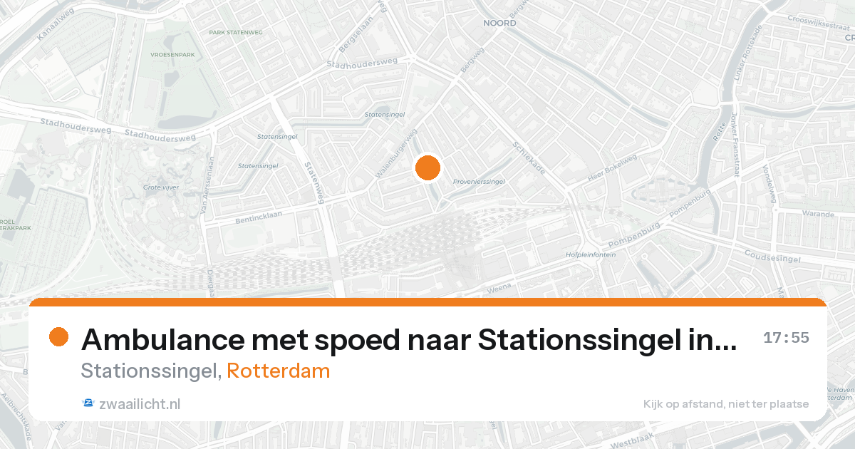 Ambulance met spoed naar Stationssingel in Rotterdam — 30 jan 2026