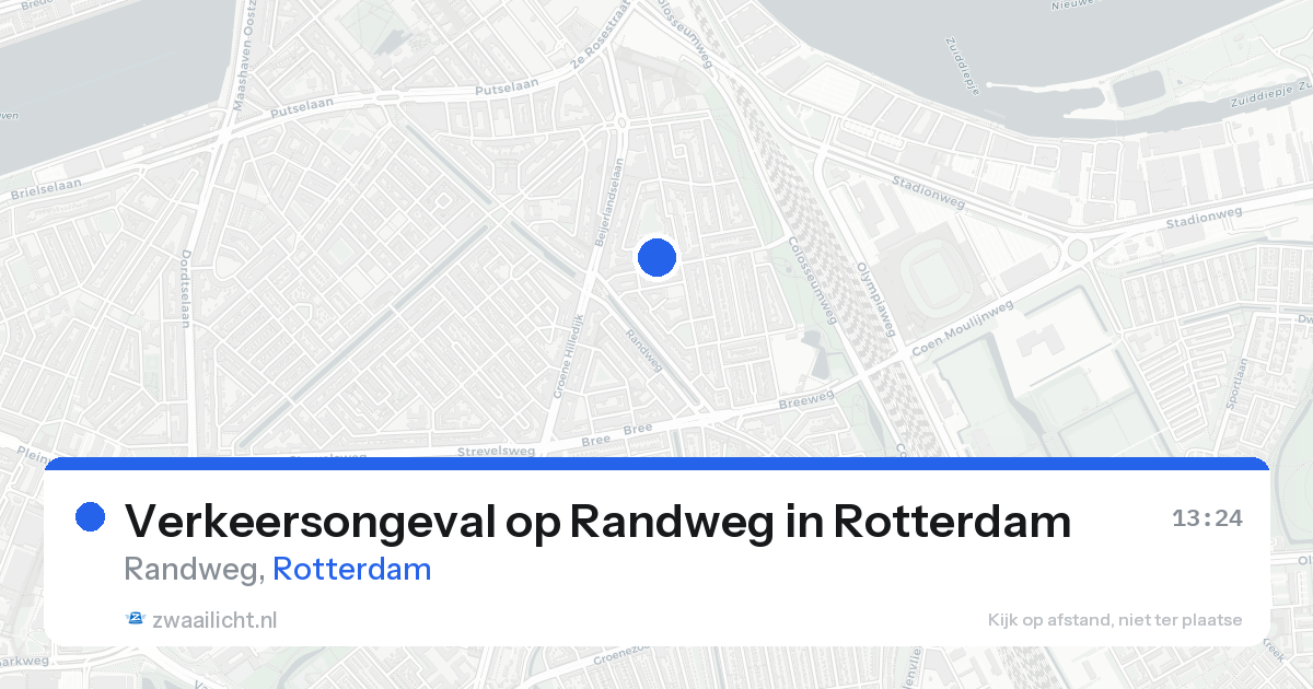 Verkeersongeval op Randweg in Rotterdam — 21 aug 2026