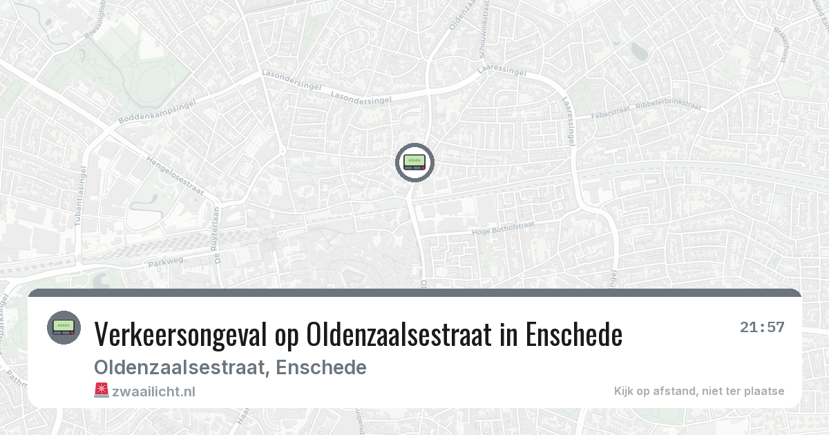 Verkeersongeval op Oldenzaalsestraat in Enschede — 7 aug 2026