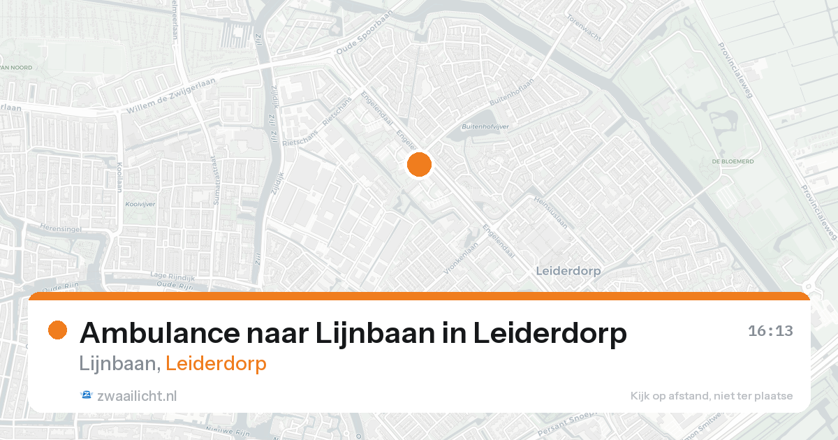 Ambulance naar Lijnbaan in Leiderdorp — 4 jun 2026