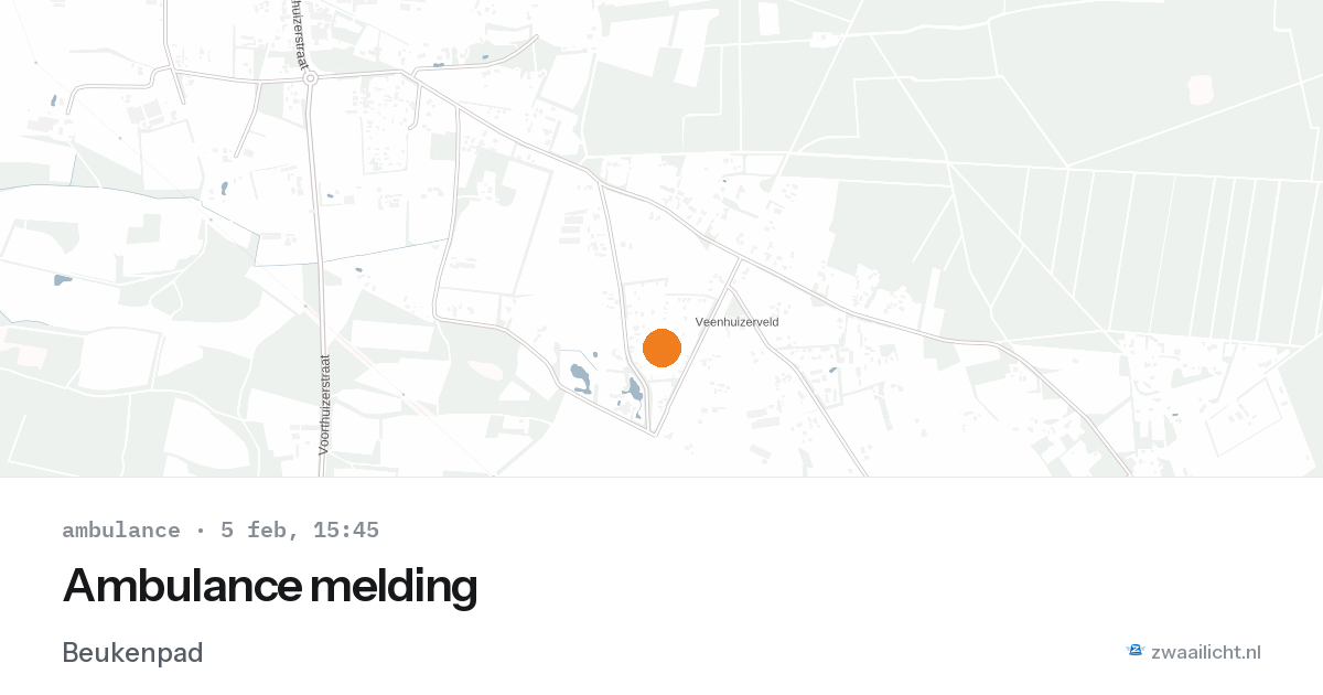 Ambulance melding — 5 feb 2026