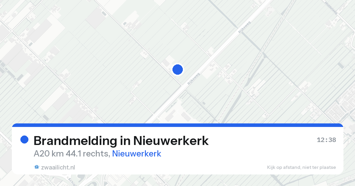 Brandmelding in Nieuwerkerk — 24 aug 2026