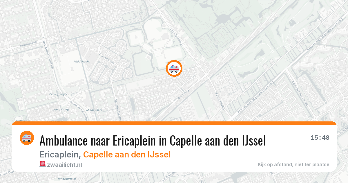 Ambulance naar Ericaplein in Capelle aan den IJssel — 18 jun 2026