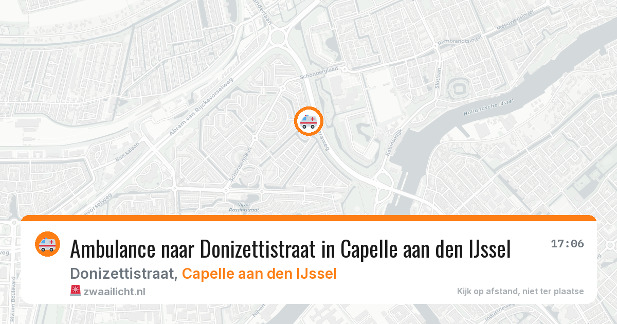 Ambulance naar Donizettistraat in Capelle aan den IJssel — 12 aug 2026