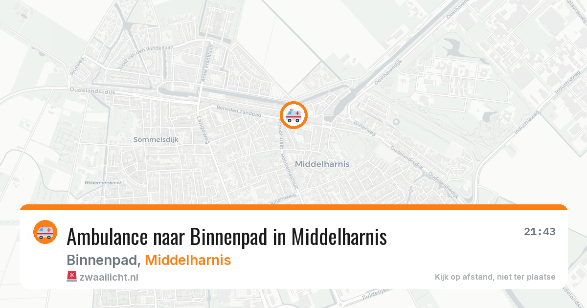 Ambulance naar Binnenpad in Middelharnis — 4 jun 2026