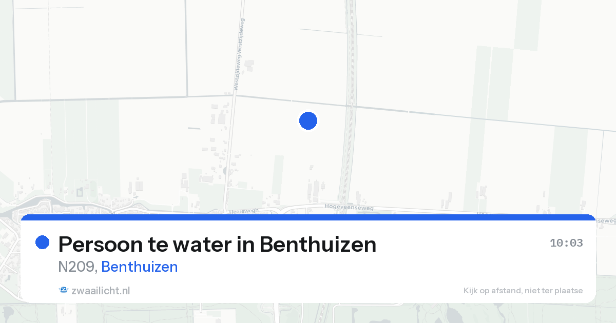 Persoon te water in Benthuizen — 18 aug 2026