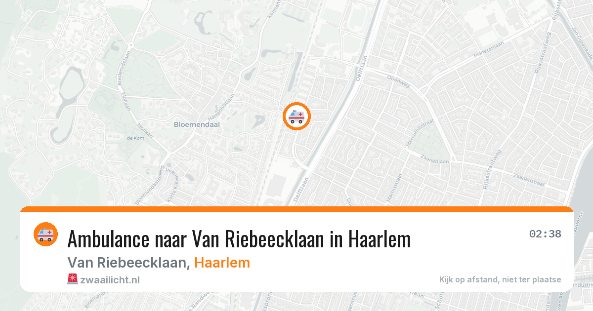 Ambulance naar Van Riebeecklaan in Haarlem — 10 apr 2026