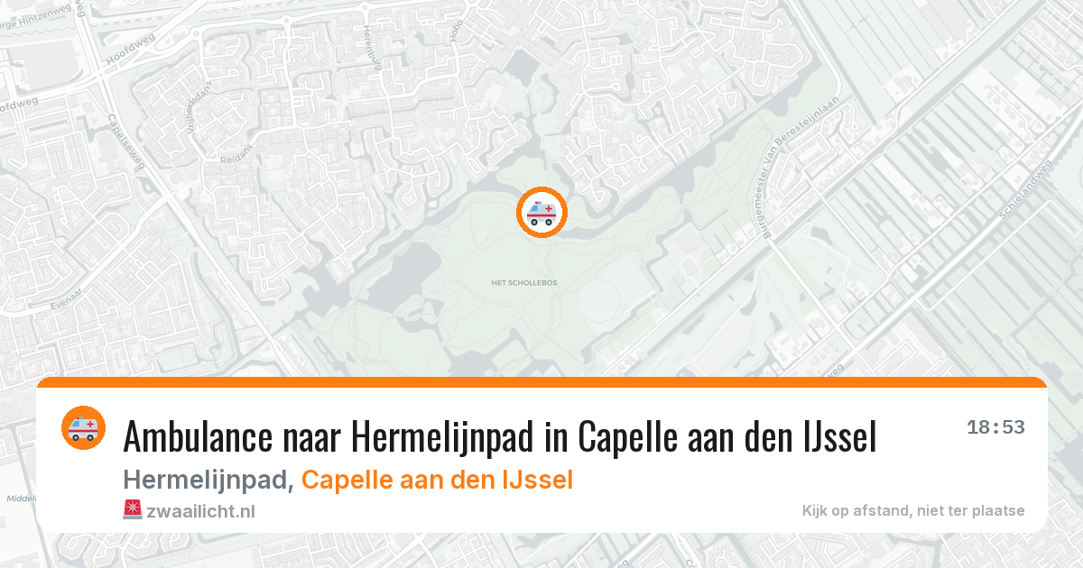 Ambulance naar Hermelijnpad in Capelle aan den IJssel — 18 jun 2026