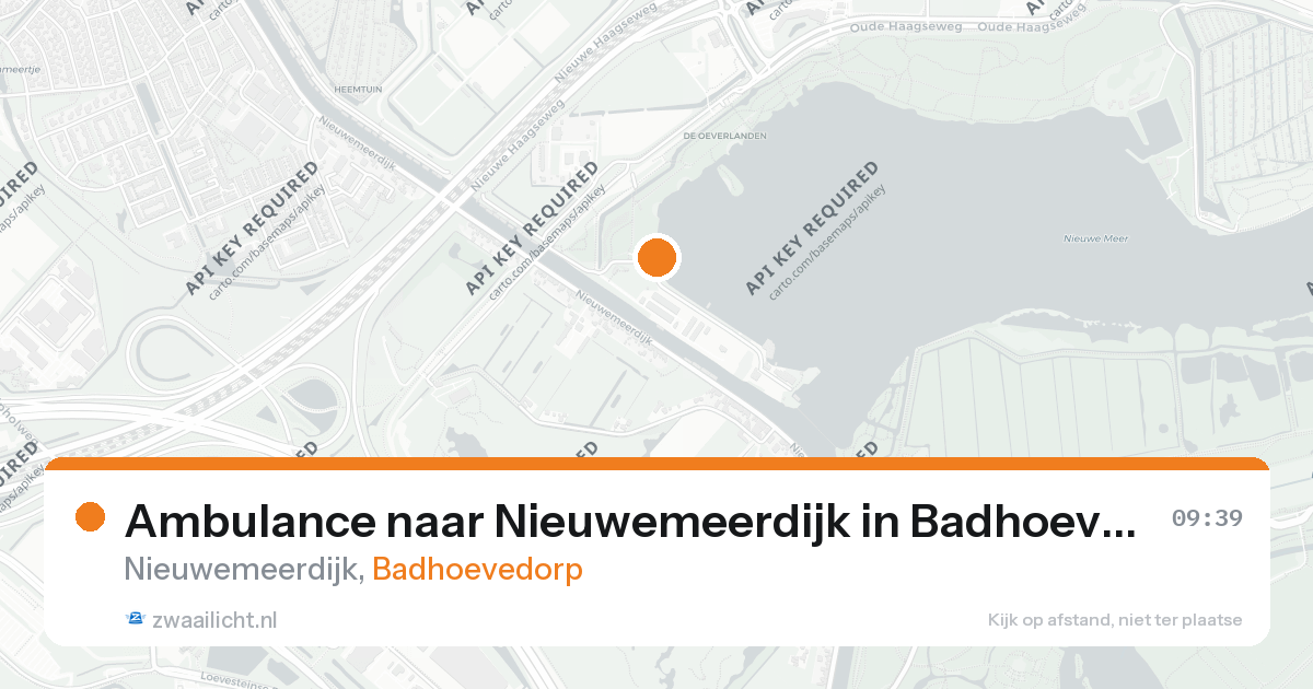Ambulance naar Nieuwemeerdijk in Badhoevedorp — 26 aug 2026