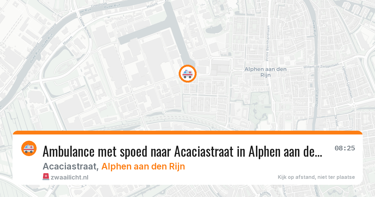 Ambulance met spoed naar Acaciastraat in Alphen aan den Rijn — 3 apr 2026