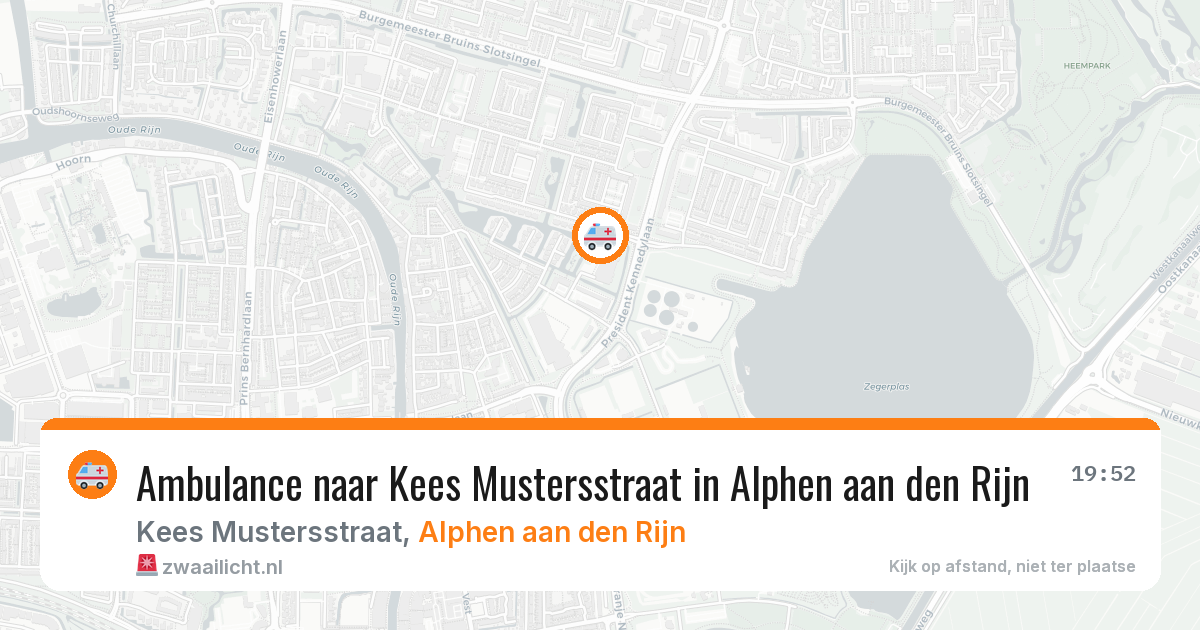 Ambulance naar Kees Mustersstraat in Alphen aan den Rijn — 2 jul 2026
