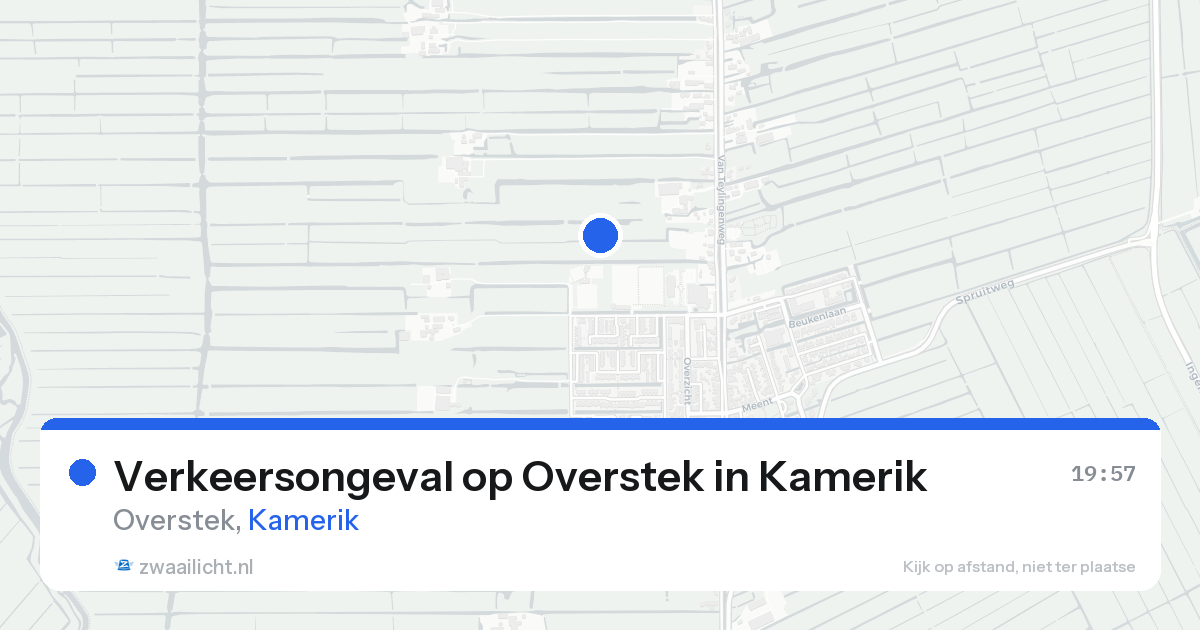 Verkeersongeval op Overstek in Kamerik — 15 aug 2026