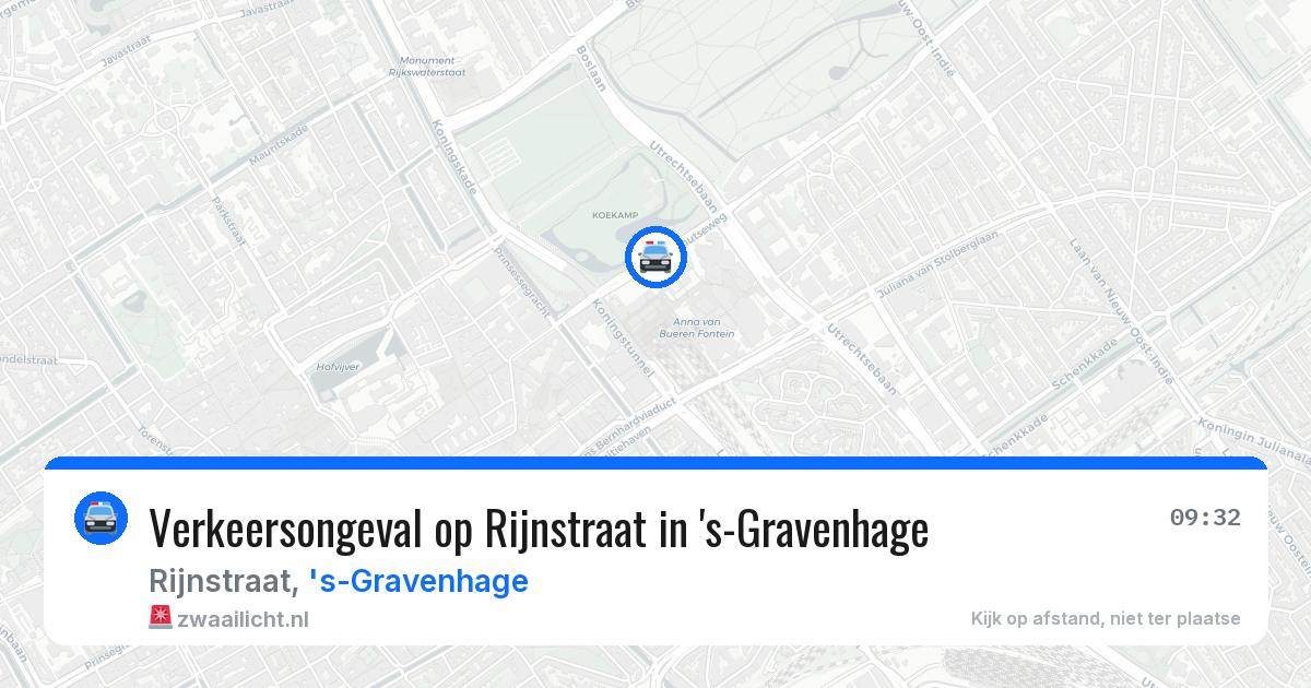Verkeersongeval op Rijnstraat in 's-Gravenhage — 2 mei 2026