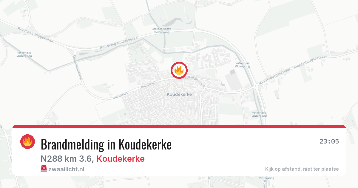 Brandmelding in Koudekerke — 22 mei 2026