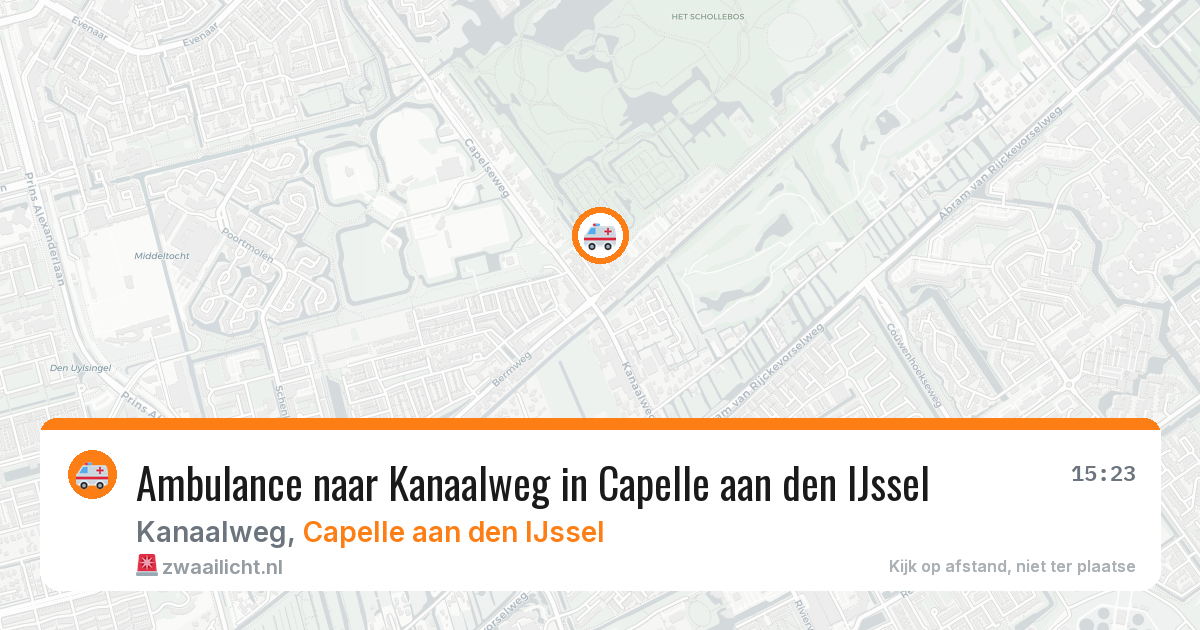 Ambulance naar Kanaalweg in Capelle aan den IJssel — 7 jul 2026