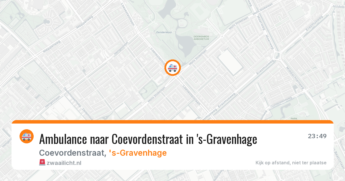 Ambulance naar Coevordenstraat in 's-Gravenhage — 27 mei 2026