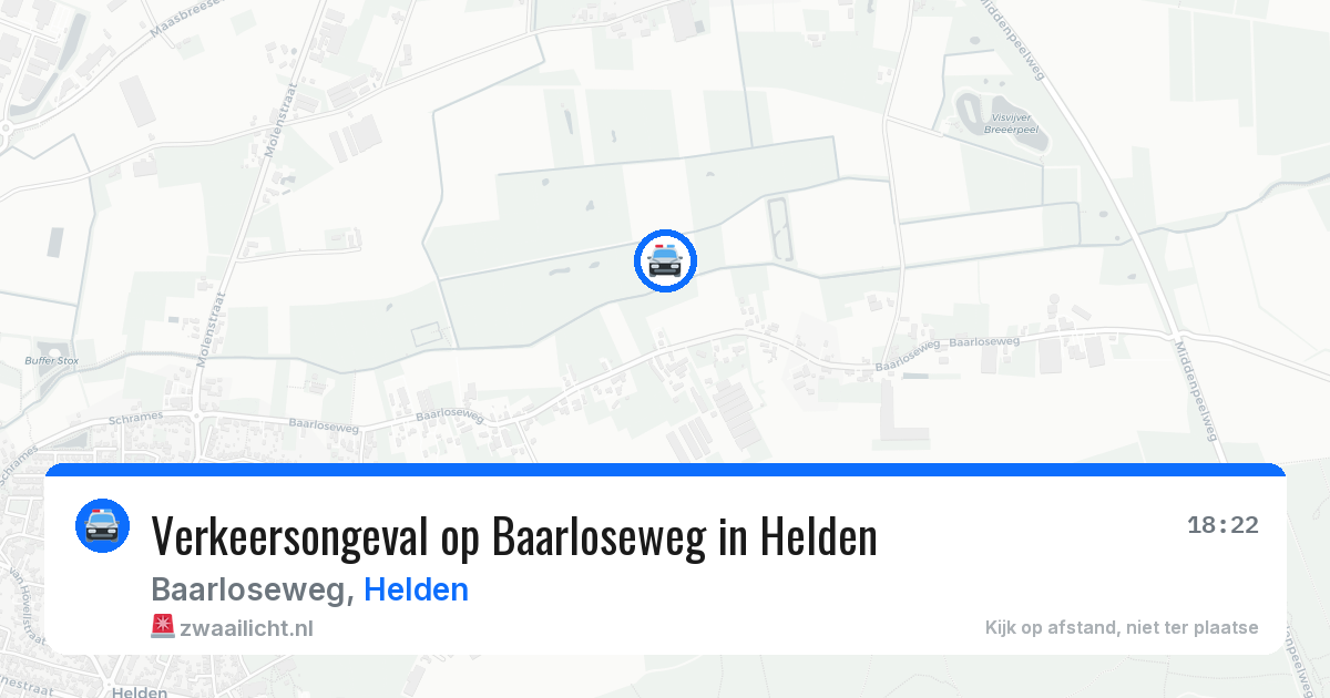 Verkeersongeval op Baarloseweg in Helden — 21 apr 2026