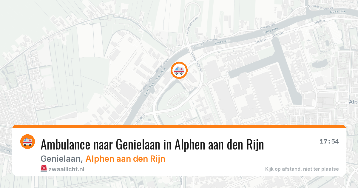 Ambulance naar Genielaan in Alphen aan den Rijn — 29 jun 2026