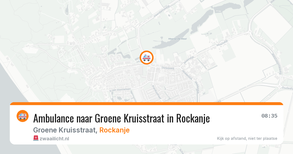 Ambulance naar Groene Kruisstraat in Rockanje — 22 jun 2026