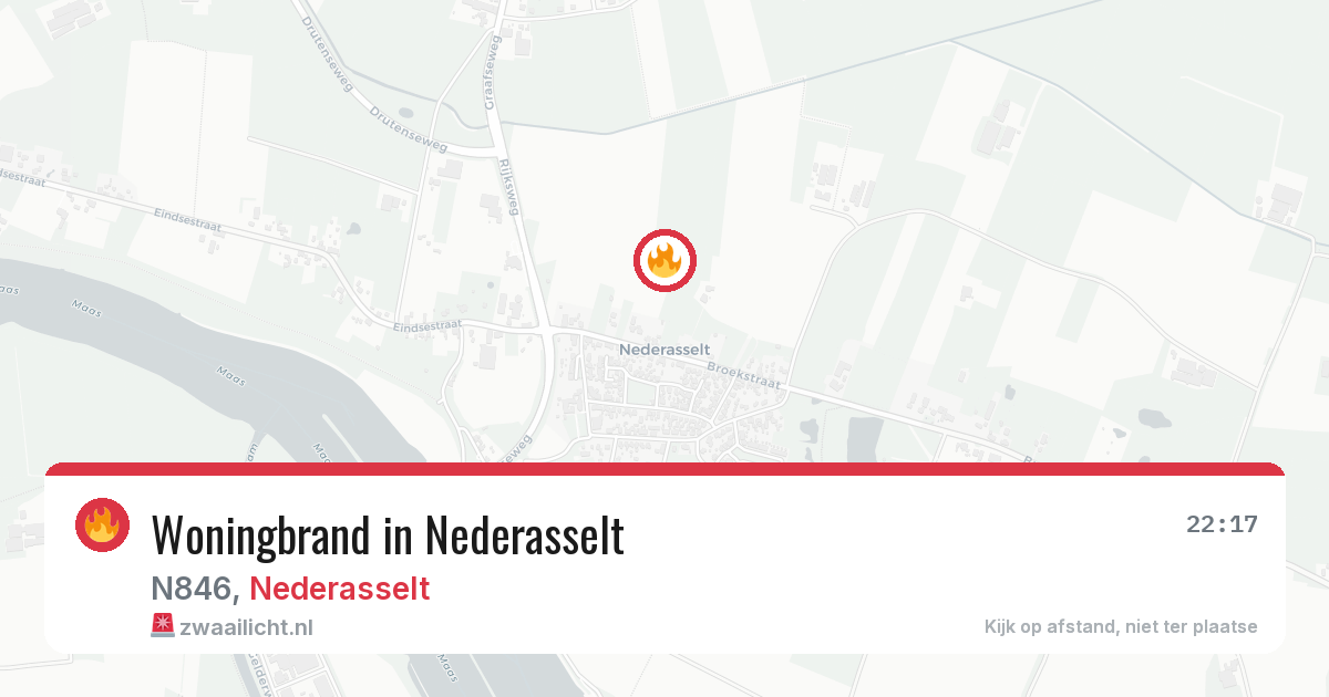 Woningbrand in Nederasselt — 20 apr 2026