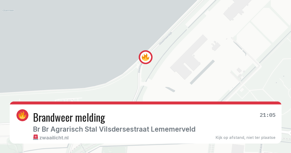 Brandweer melding — 21 jun 2026