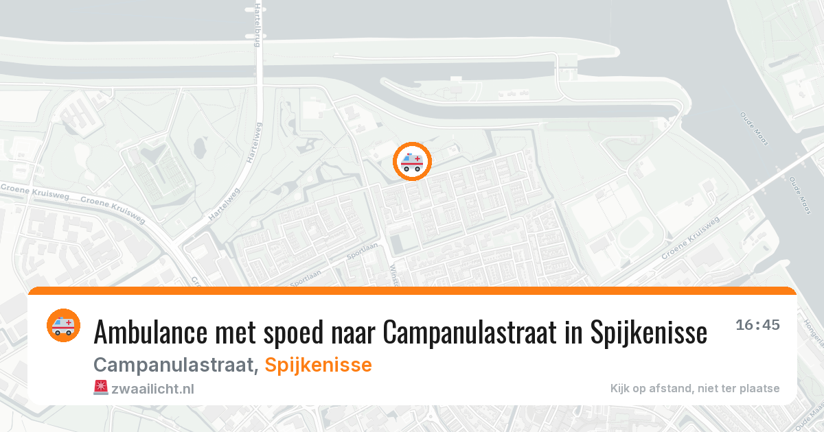 Ambulance met spoed naar Campanulastraat in Spijkenisse — 22 mei 2026