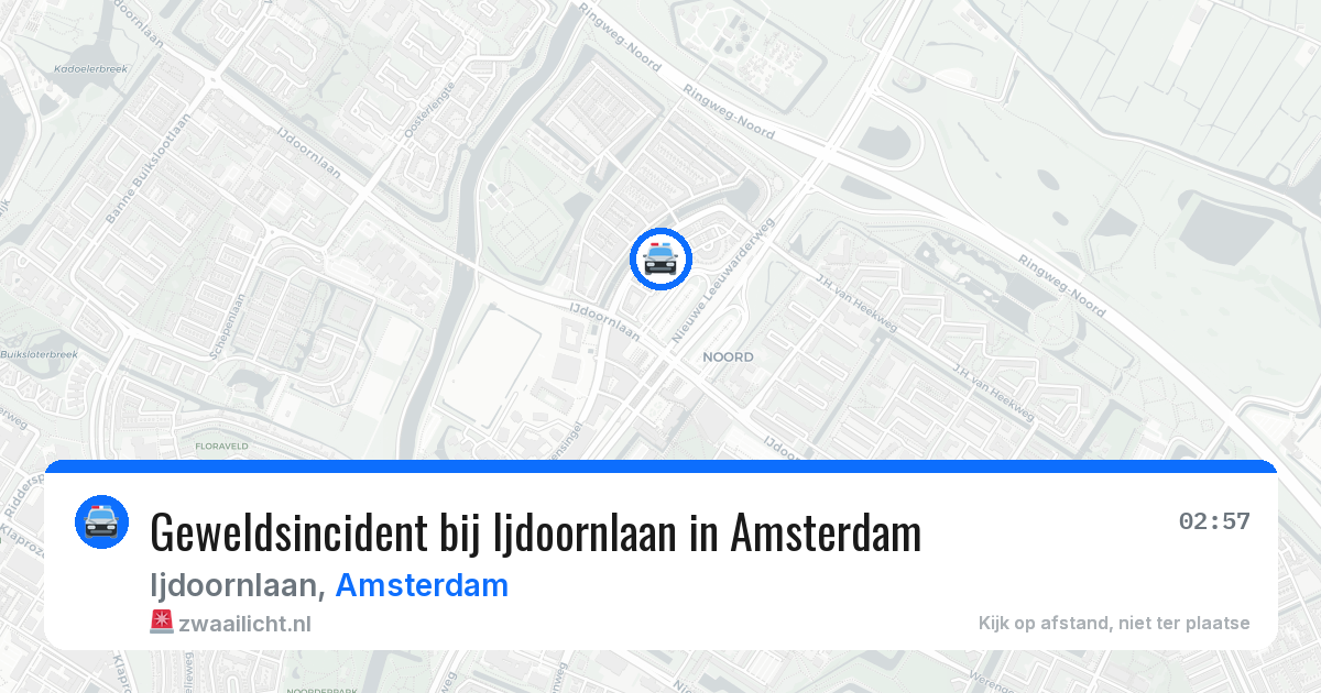 Geweldsincident bij Ijdoornlaan in Amsterdam — 14 aug 2026