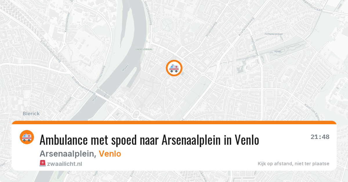 Ambulance met spoed naar Arsenaalplein in Venlo — 29 mei 2026