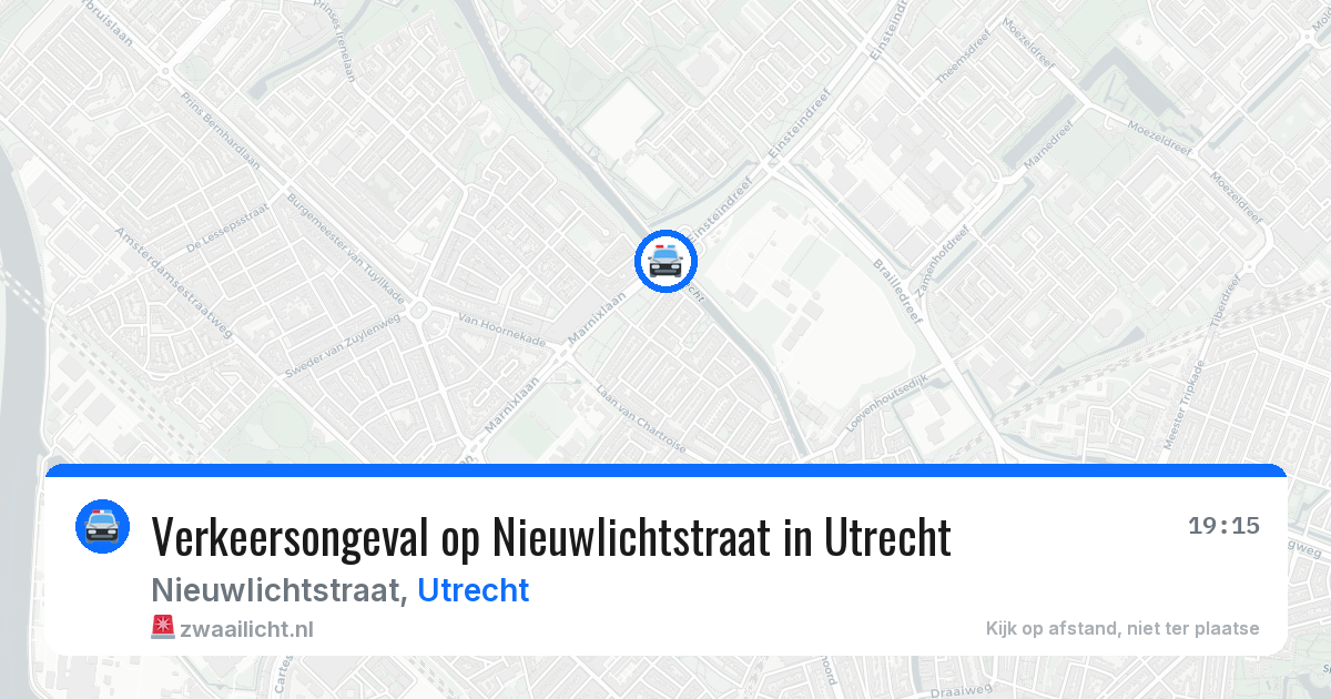 Verkeersongeval op Nieuwlichtstraat in Utrecht — 1 mei 2026