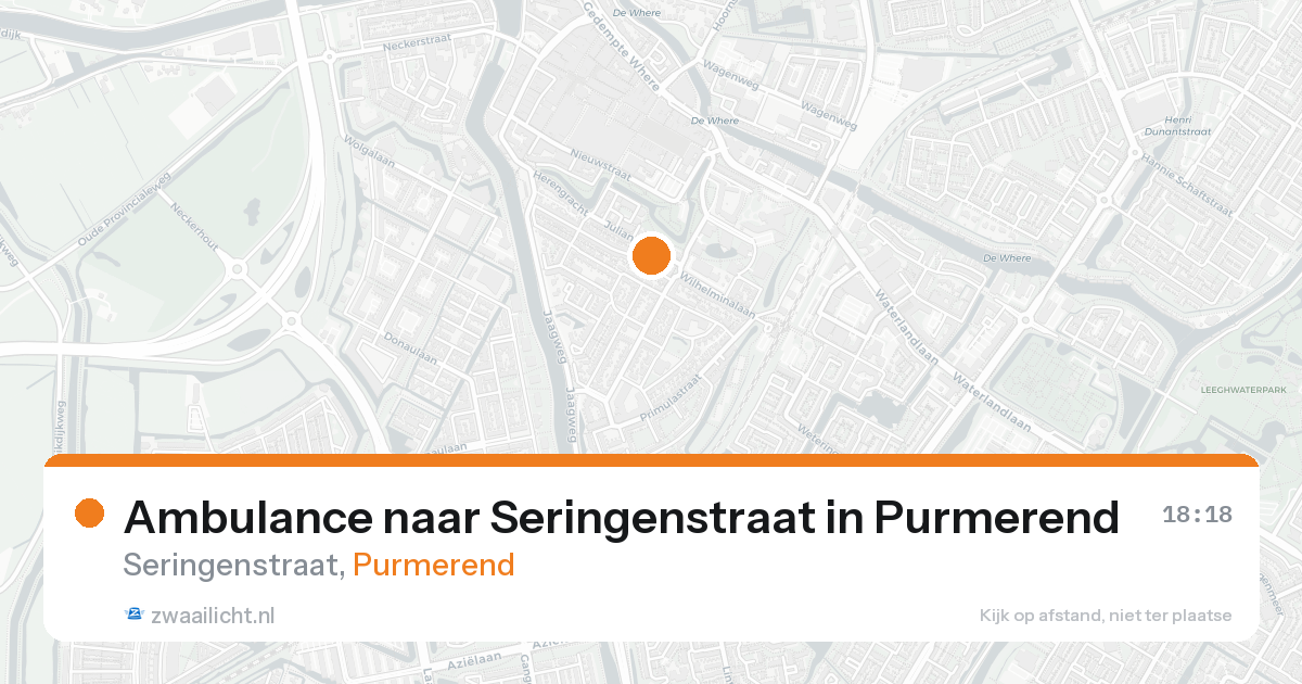 Ambulance naar Seringenstraat in Purmerend — 3 jul 2026