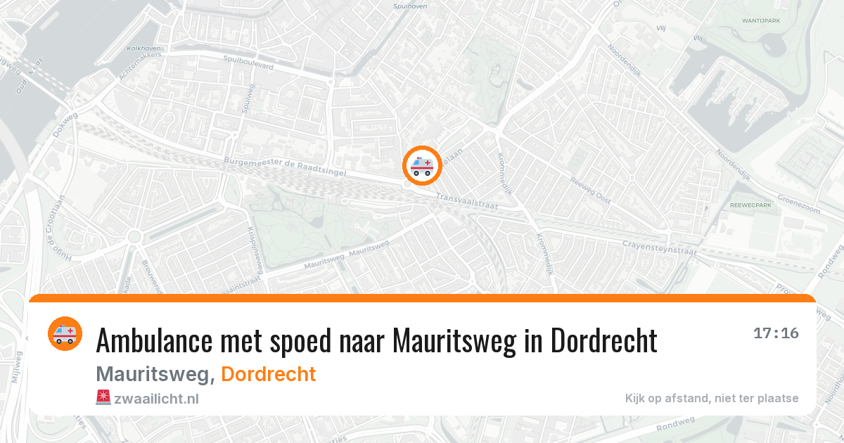 Ambulance met spoed naar Mauritsweg in Dordrecht — 11 feb 2026