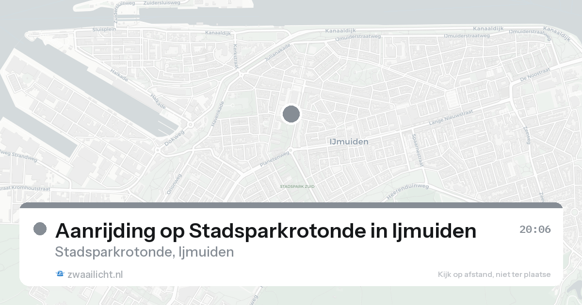 Aanrijding op Stadsparkrotonde in Ijmuiden — 31 jan 2026