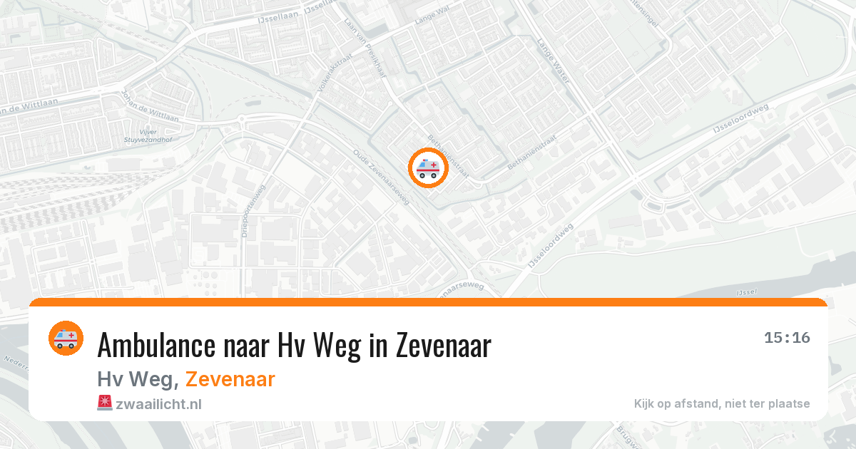 Ambulance naar Hv Weg in Zevenaar — 13 mei 2026